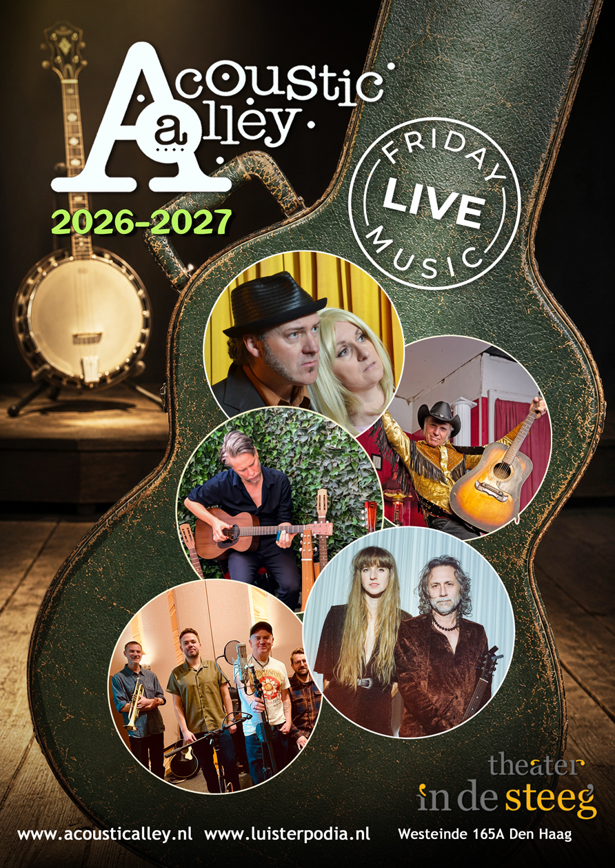 Nieuw seizoen Acoustic Alley, start voorverkoop op 1 juli a.s.